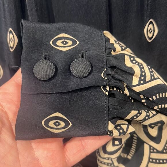 Anna Sui Silk Dress Size 2 - Picture 4 of 6